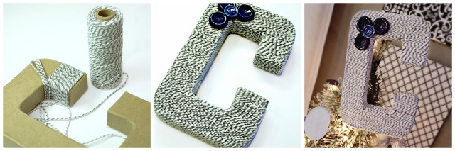 Paper Mache Letter - Hobby Lobby Buttons - JoAnn Fabric
